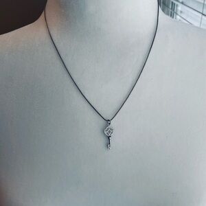 Sterling Silver Key Necklace | chain made in Italy